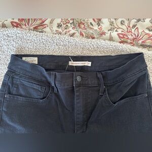 High-Rise Straight Black Women’s Jeans